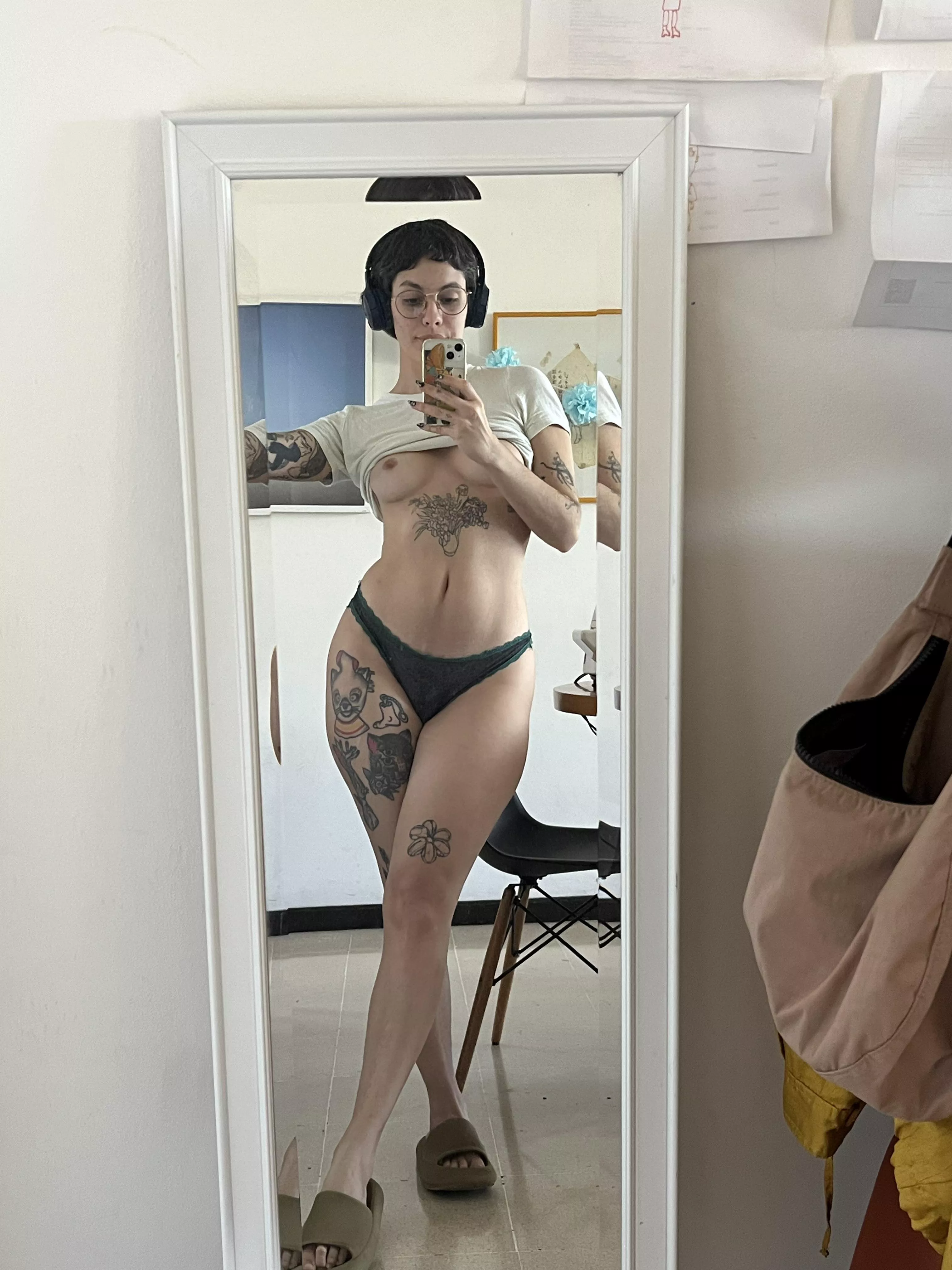 stayed at home today :-)