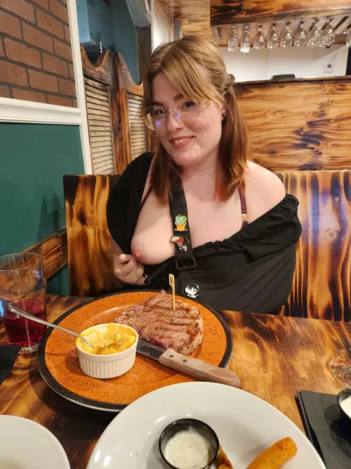 Steak wasn't the only meat I ate that night 