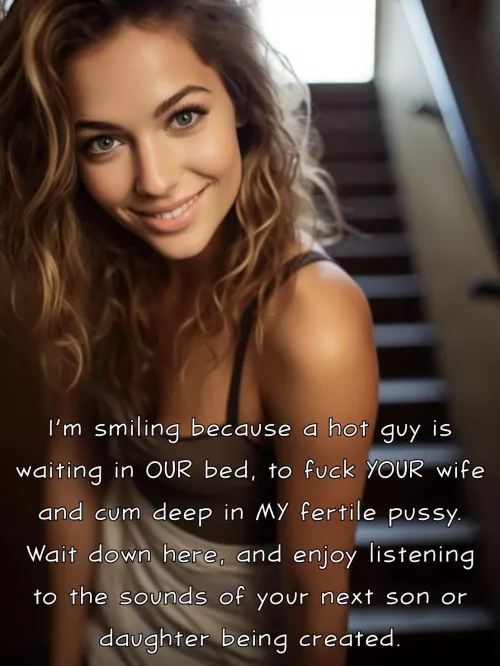 Such a kind wife, allowing you to share in the experienceβ¦