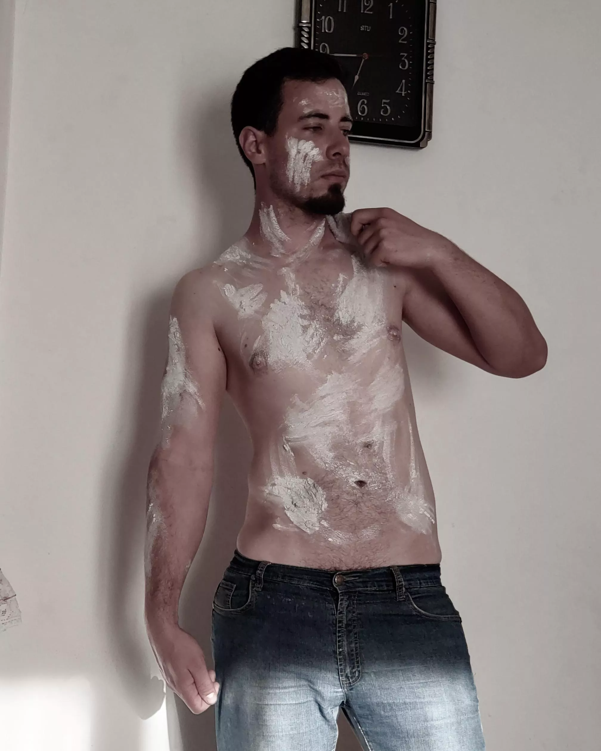 Turning into a statue 