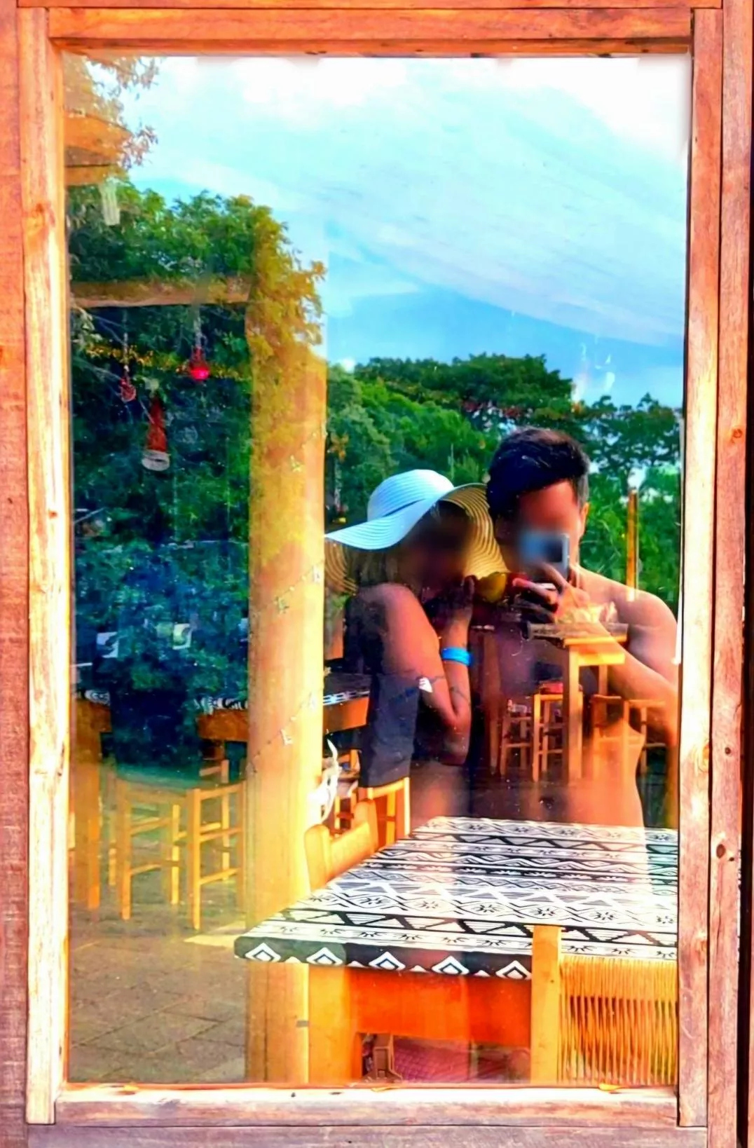 Wandering around nature in our birthday suit