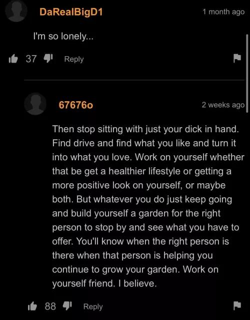 Wholesome and motivational comment ✊