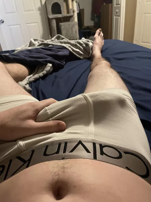 Woke up to the feeling of my dick being suffocated