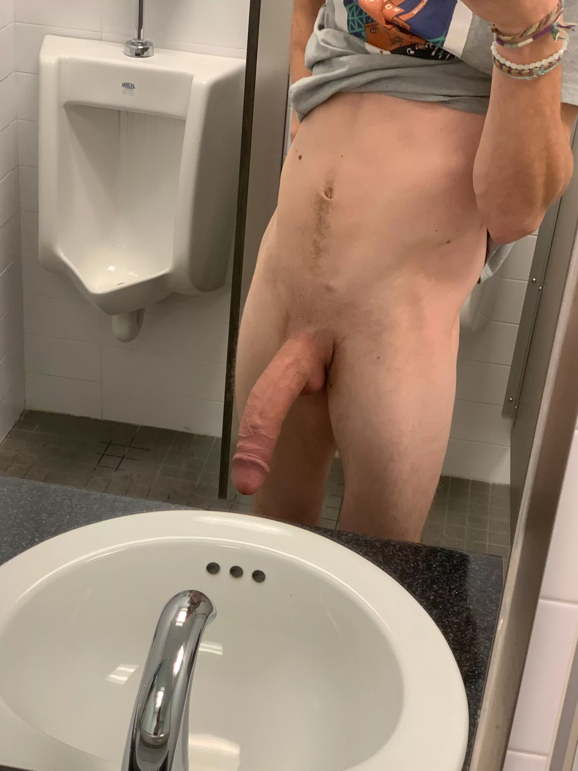 Would you follow me to the washroom?