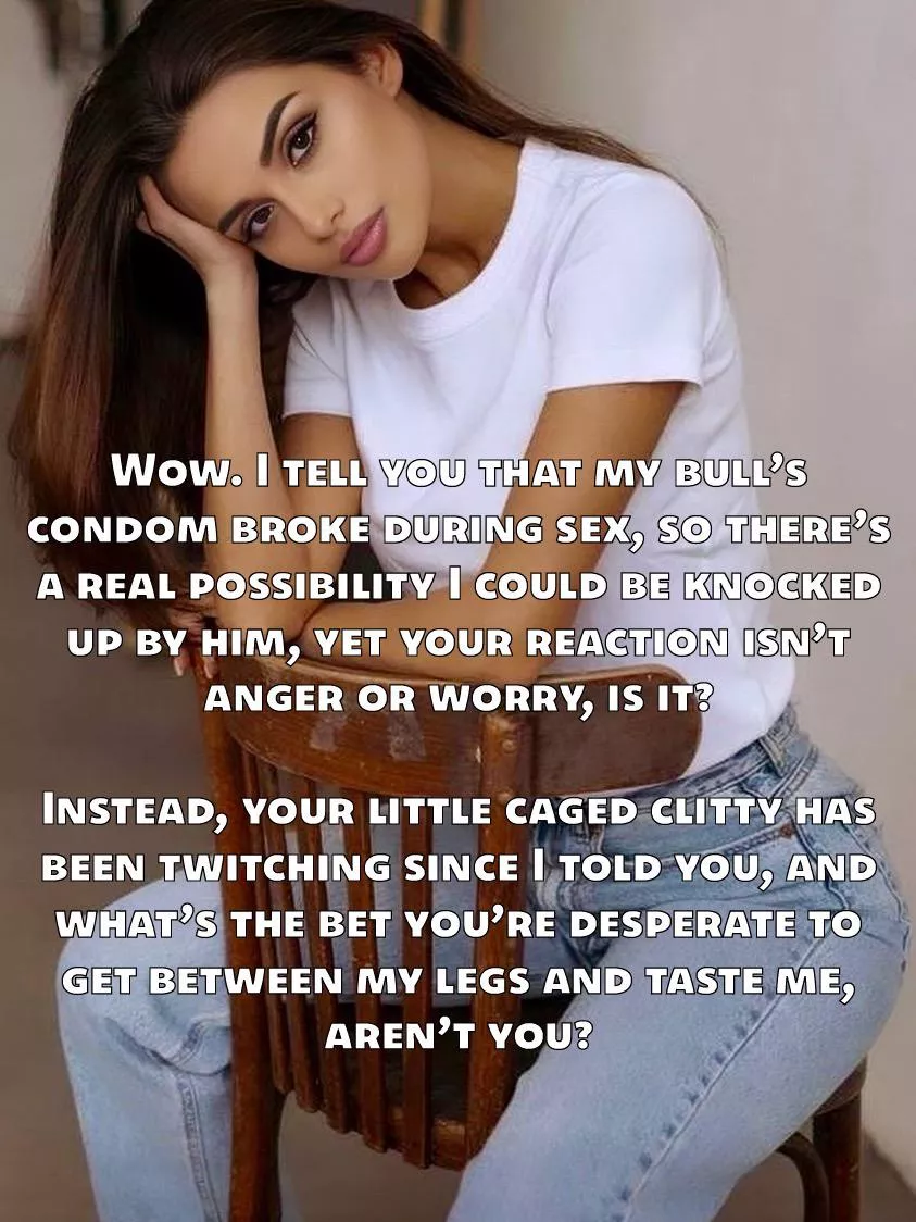 You might have a taste, but you’re not actually going to lick his fertile sperm OUT, are you? 