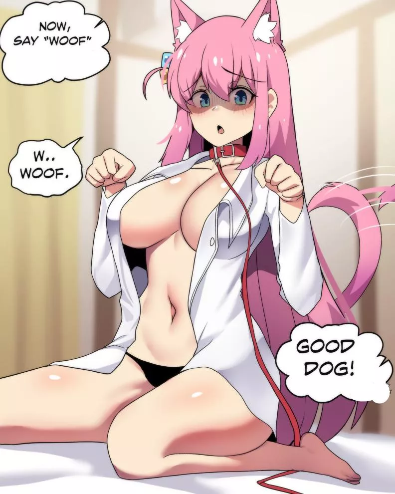 You want to be a good puppy too, don't you? Good puppies get treats.