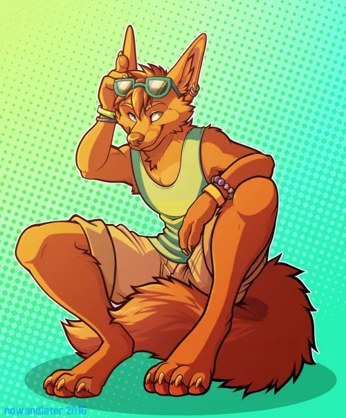 Cool fox (Art by NowandLater)