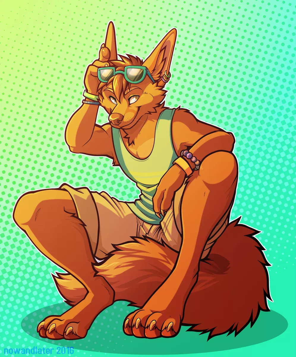 Cool fox (Art by NowandLater)