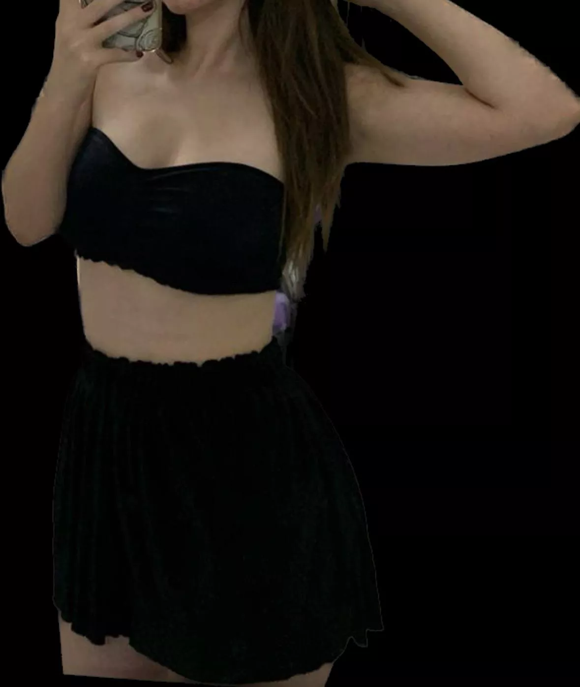 Easy access Saturday outfit, it started with a car sex. Do you like it?