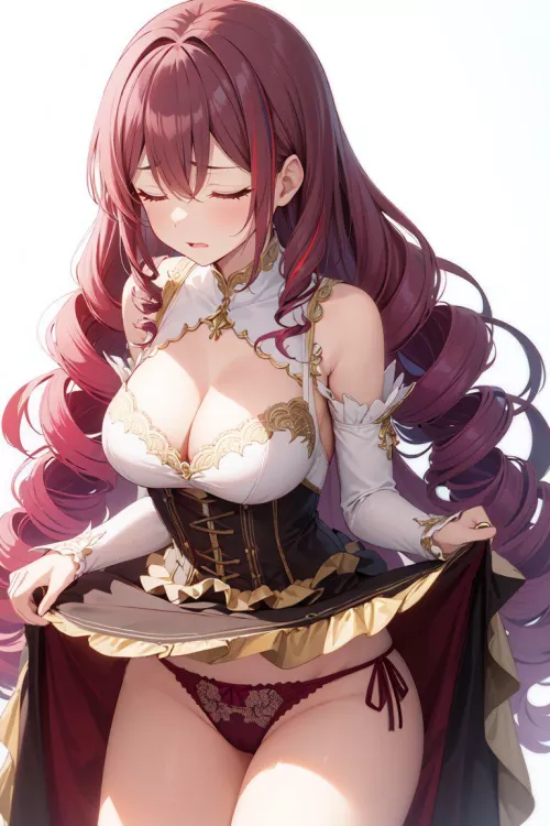 Embarrassed Skirt Lift 