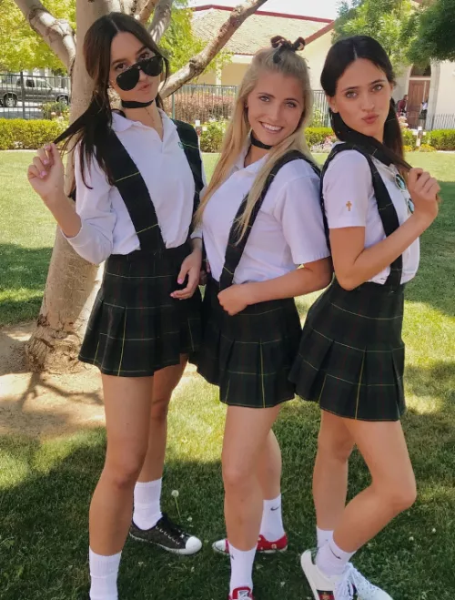 Fake school girls