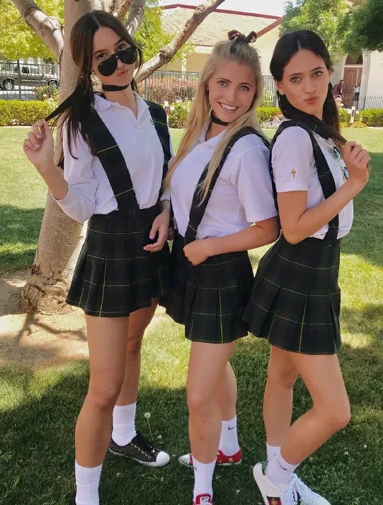 Fake school girls