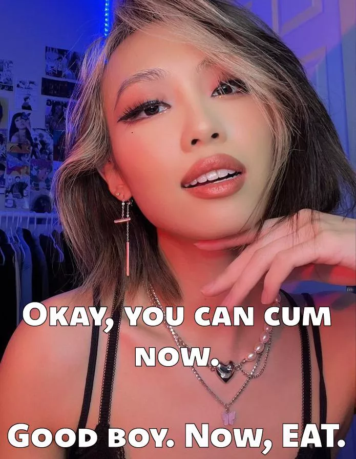 First it’s your own cum. Who’s will it be next?