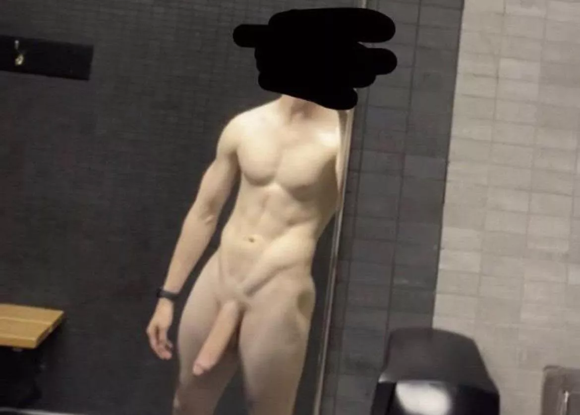 hanging out in the pool locker room