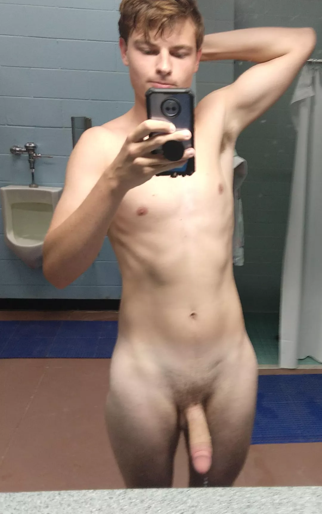 Locker room selfie 