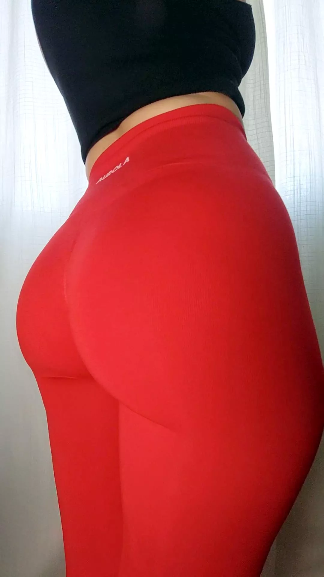 Love these red leggings