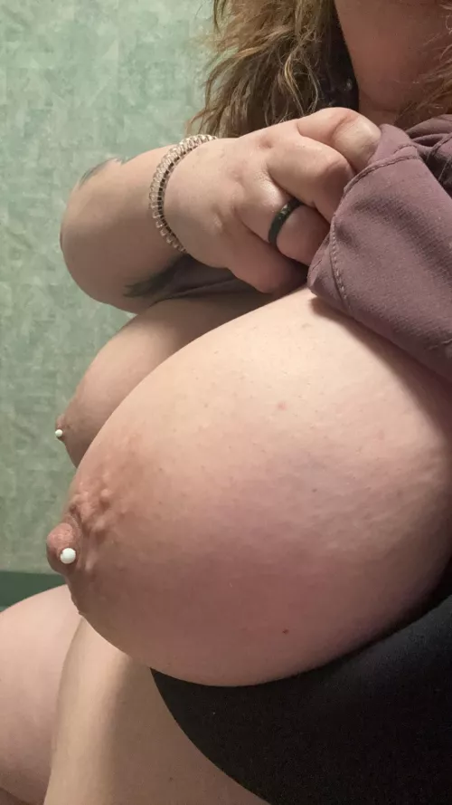 My big nipples were cold so i had to play with them. Your turn! 