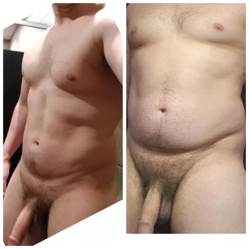 My body before and after weight gain. Is it that bad? (30's)