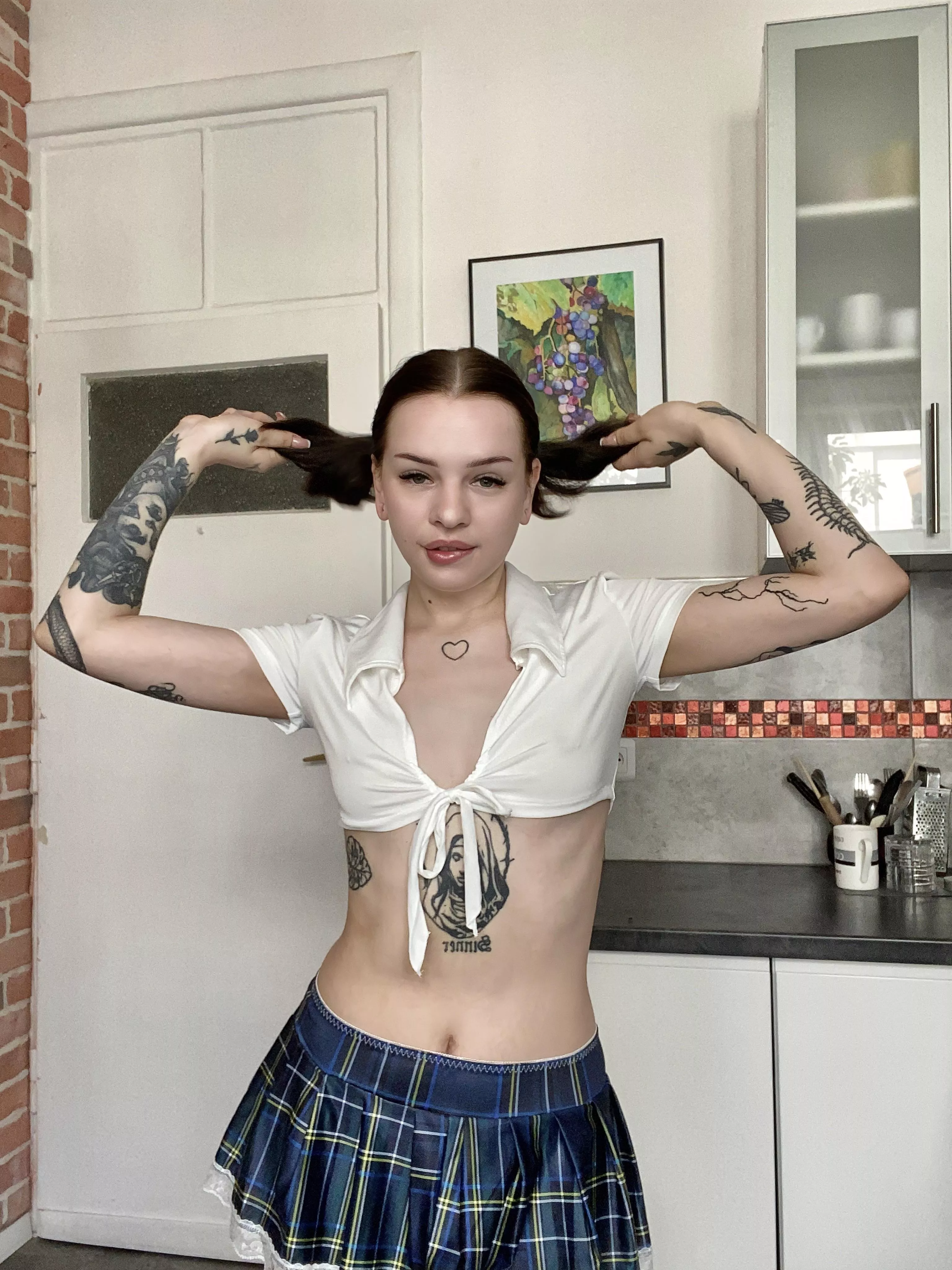 Pull my pigtails and I'll pull your rod