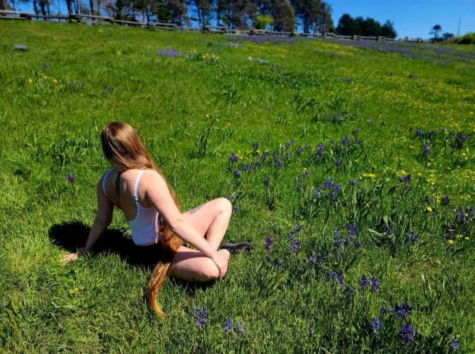 Sheer clothing and sunshine! 