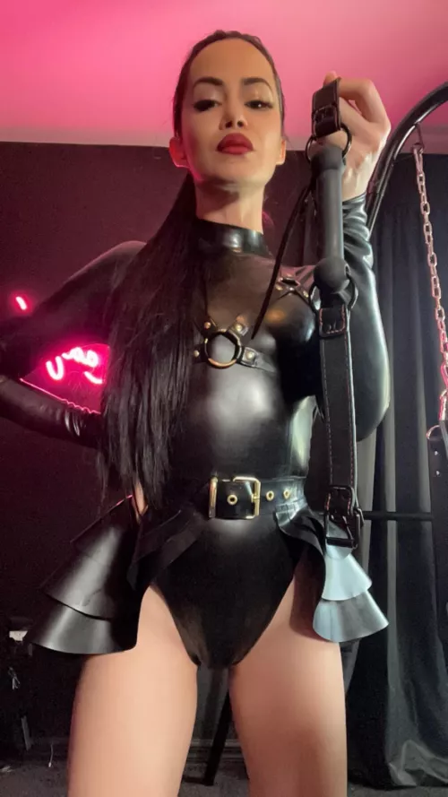 This outfit is hugging my skin in places that you can ever touch. Time to put the gag on Open up