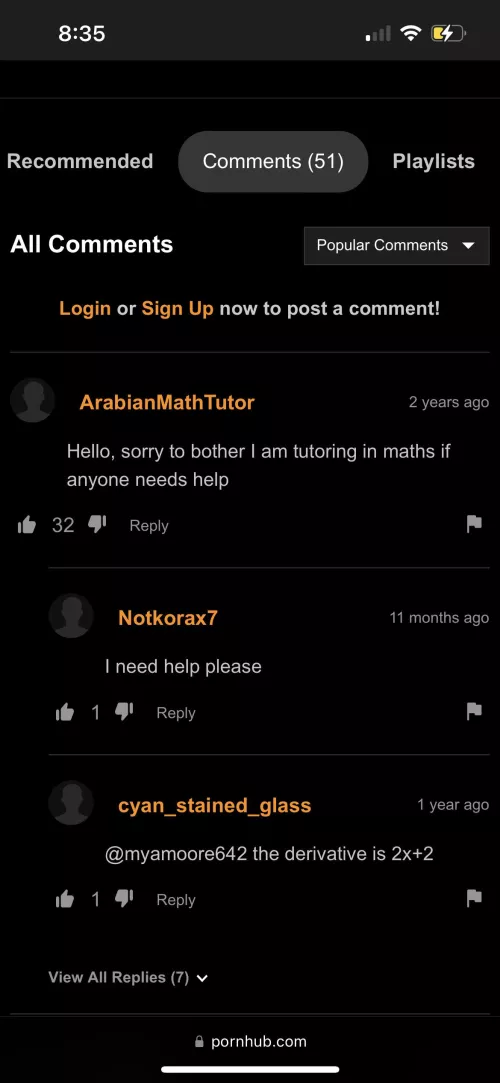 Well, that’s one way to showcase your tutoring gig. 