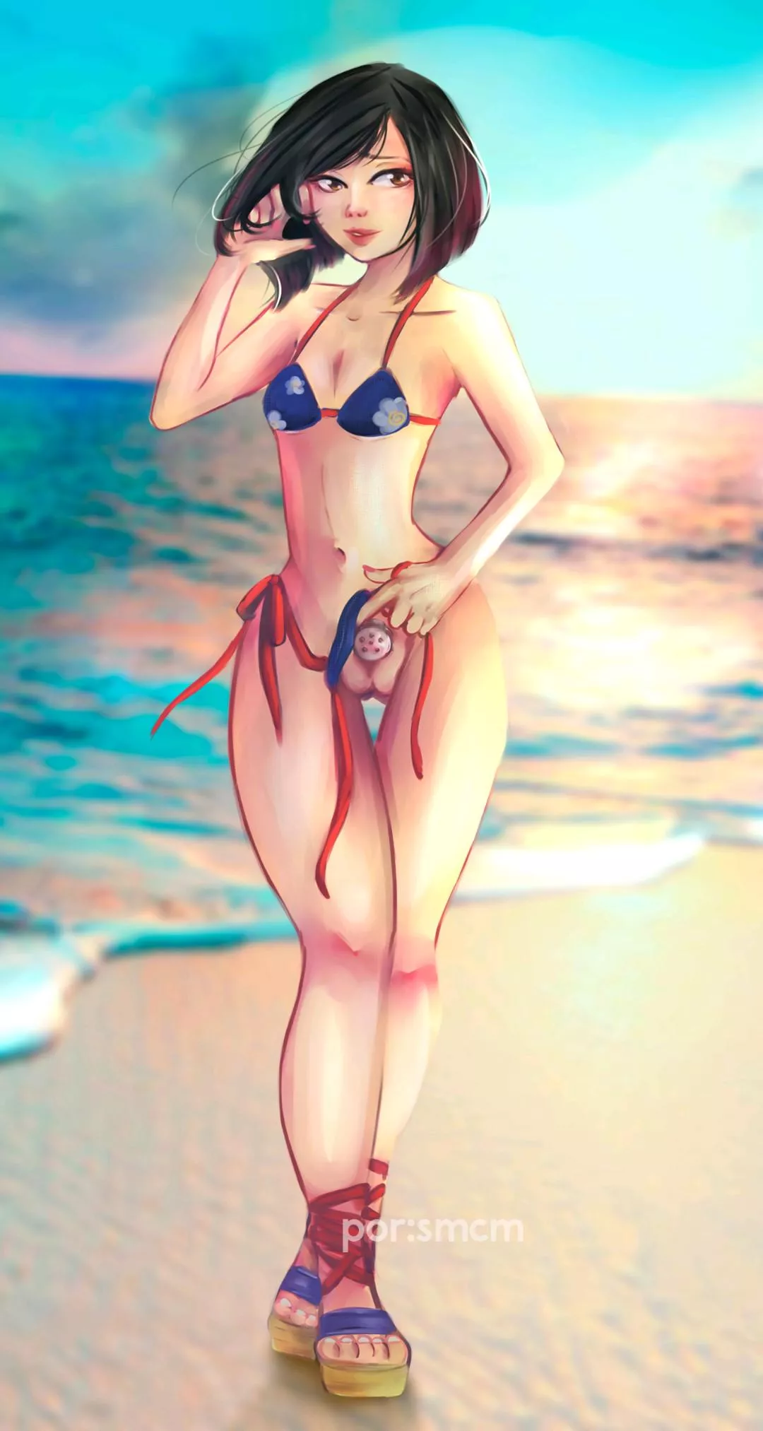 Would you dare to go on a long walk at the beach with me like this? (No like ACTUALLY)