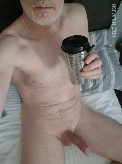 A lazy Sunday morning,  coffee in bed.....