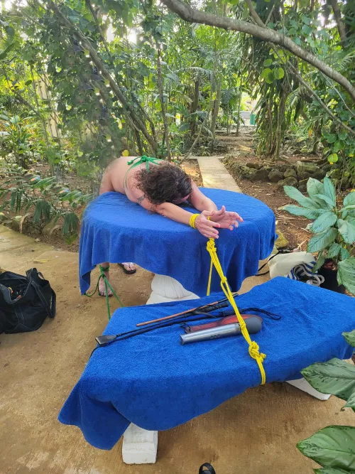 A little rope fun in public