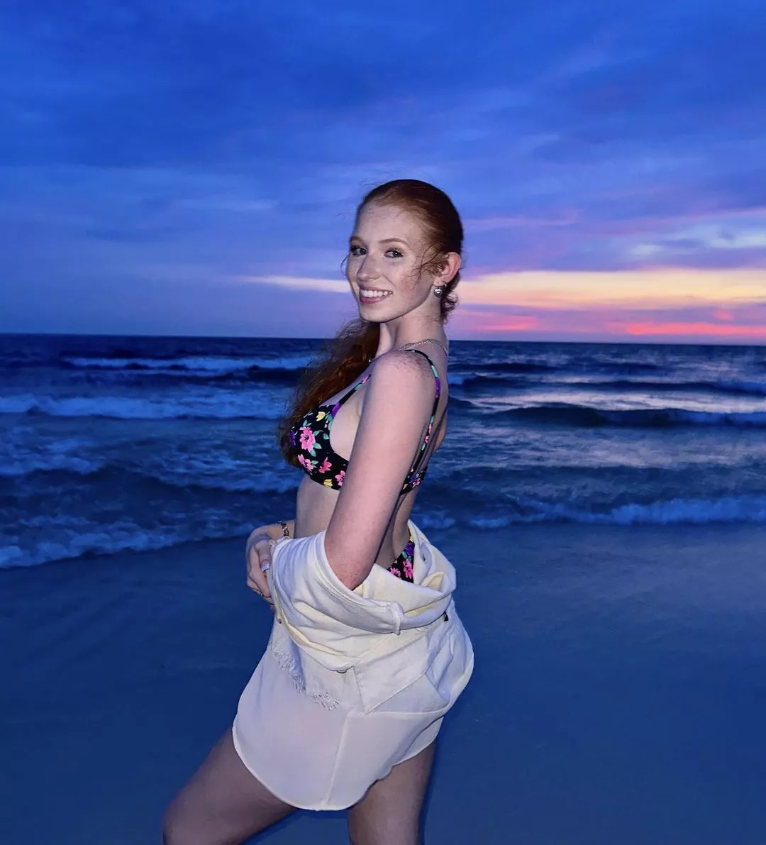 Beauty of a Sunset and Beauty of A Bikini