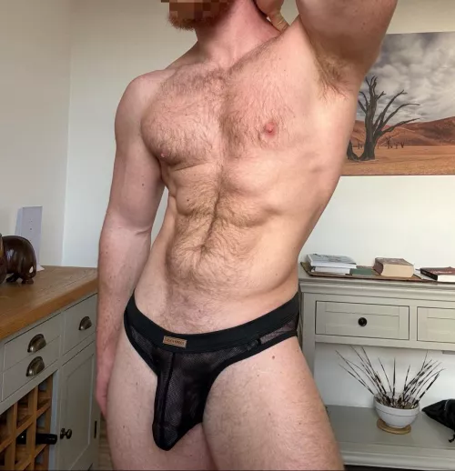 Daddy is ready for a weekend of fun.