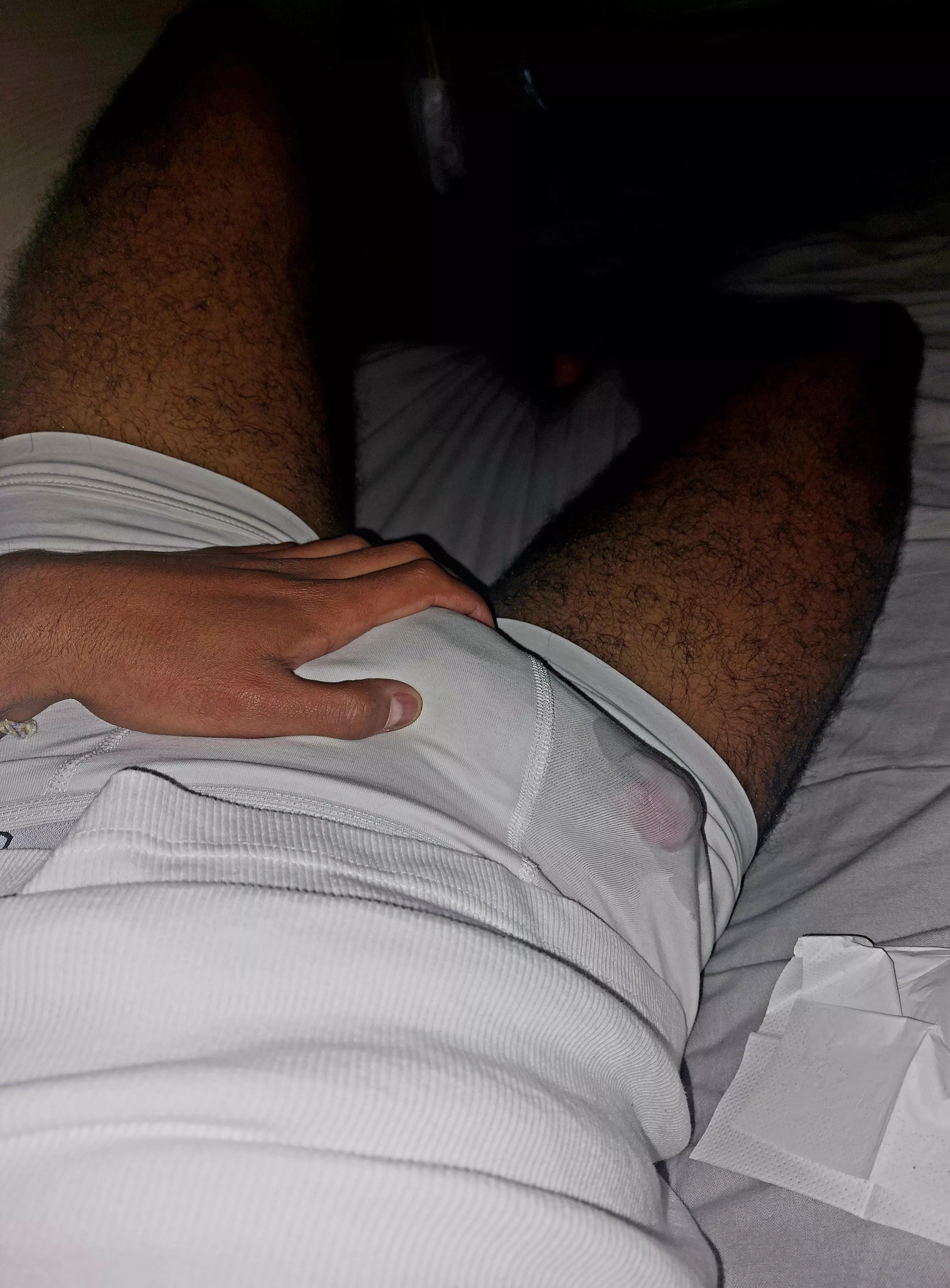 Didn't jerk off for 10 days this morning I woke up like this, anyone wanna help me ? 😭💦