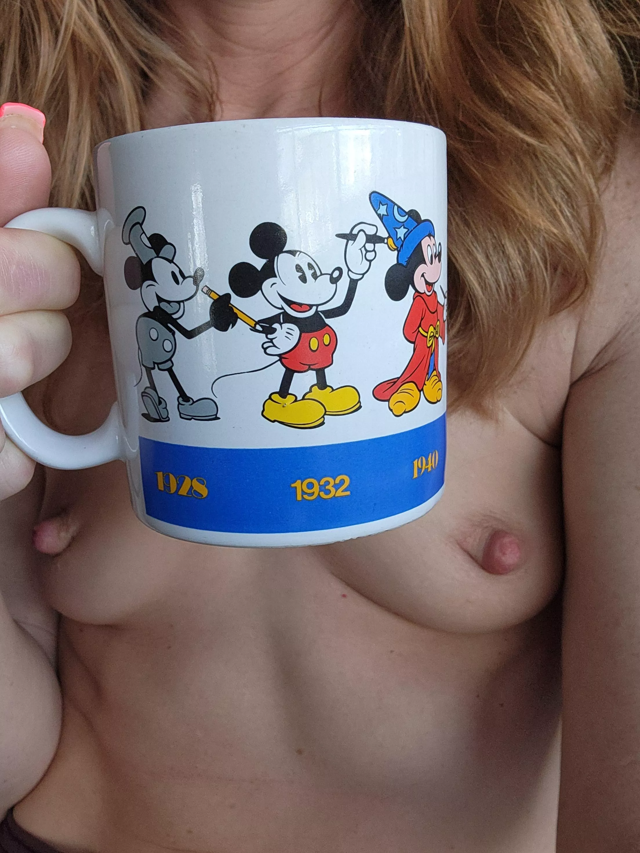 Fine china at the lakehouse. I drank bourbon out of it last night, now coffee this morning.