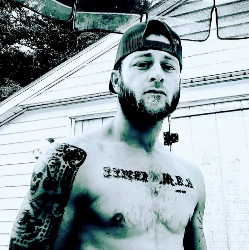 Hot dad with tattoos