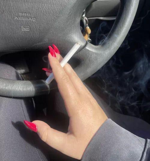 How hot does an all white cigarette look in my pretty hands