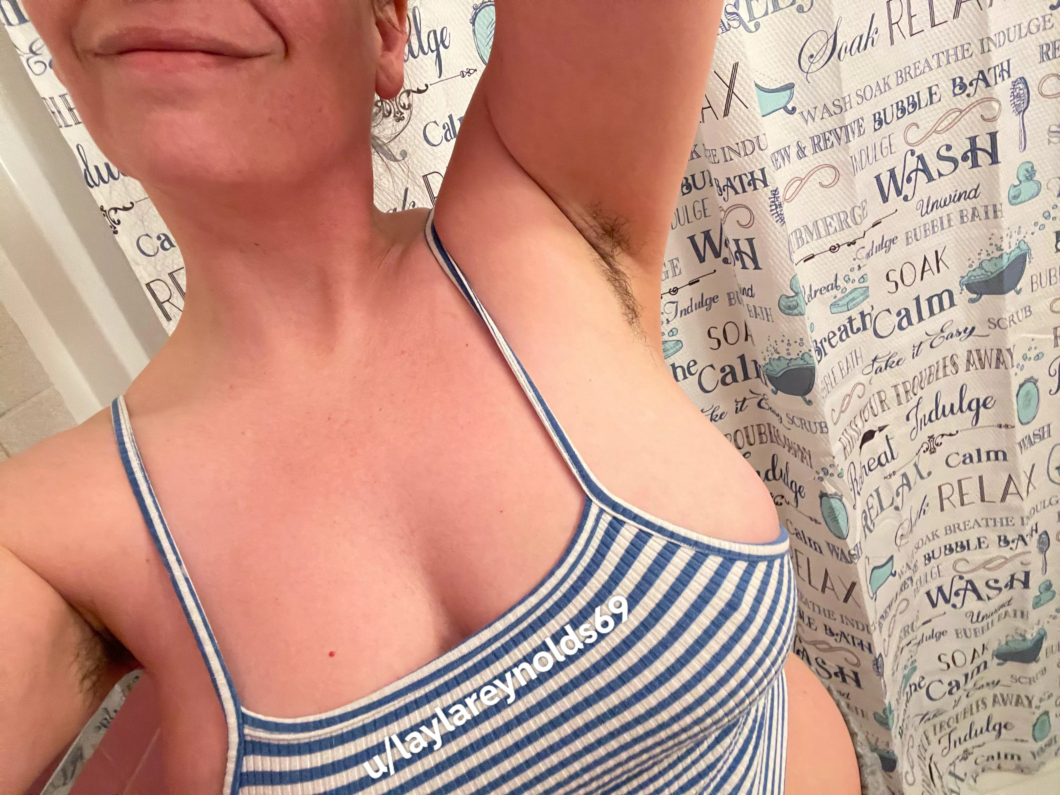 I can tug my armpit hair, that’s how long it is!