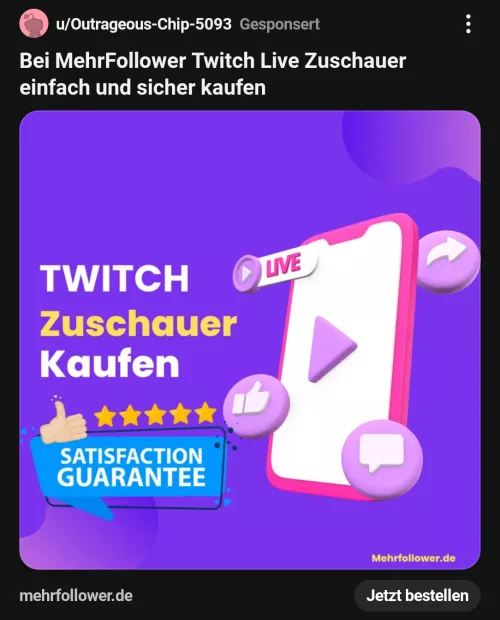 I now get Reddit Ads for buying viewers....