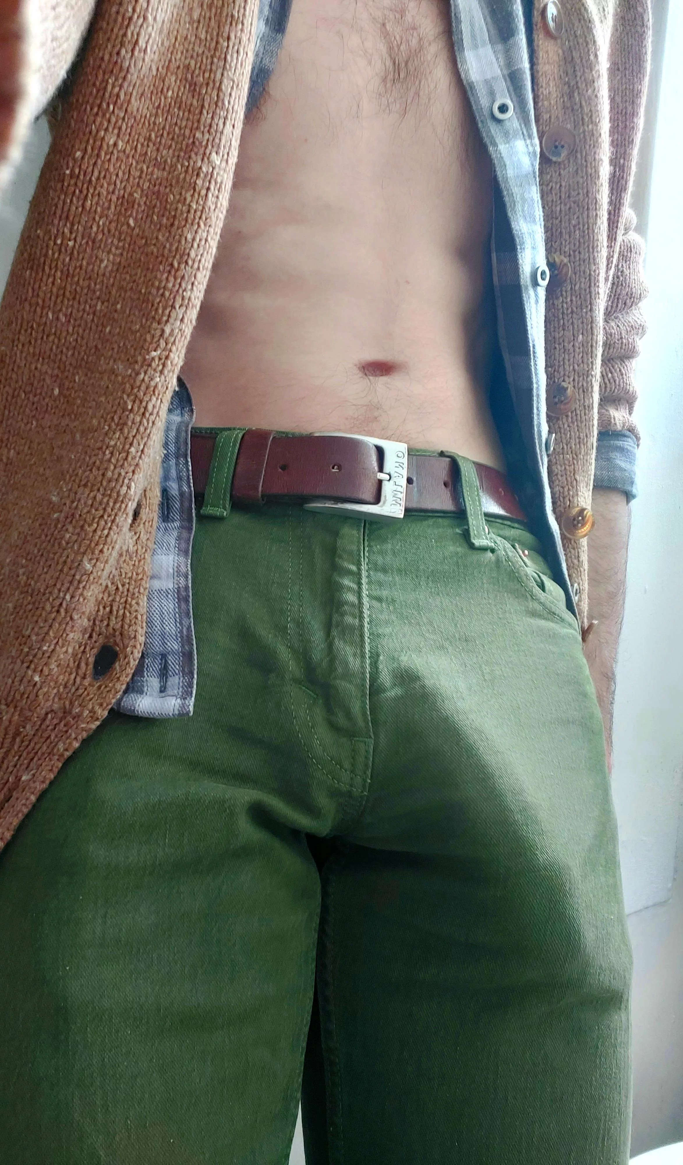 Looking bulgey in green today 