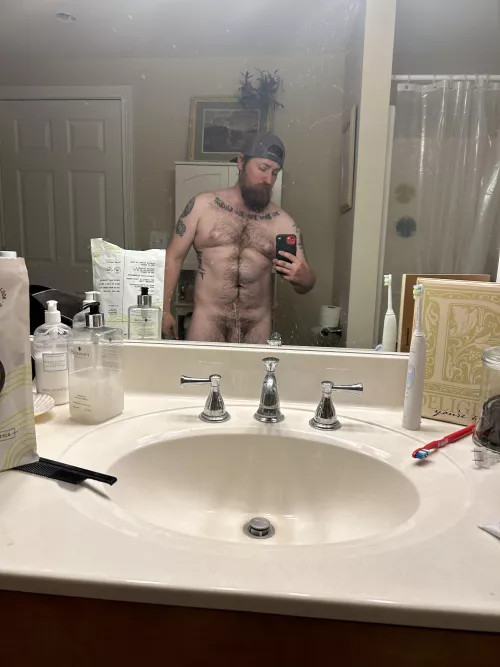 M(32) just a normal dad before a shower 
