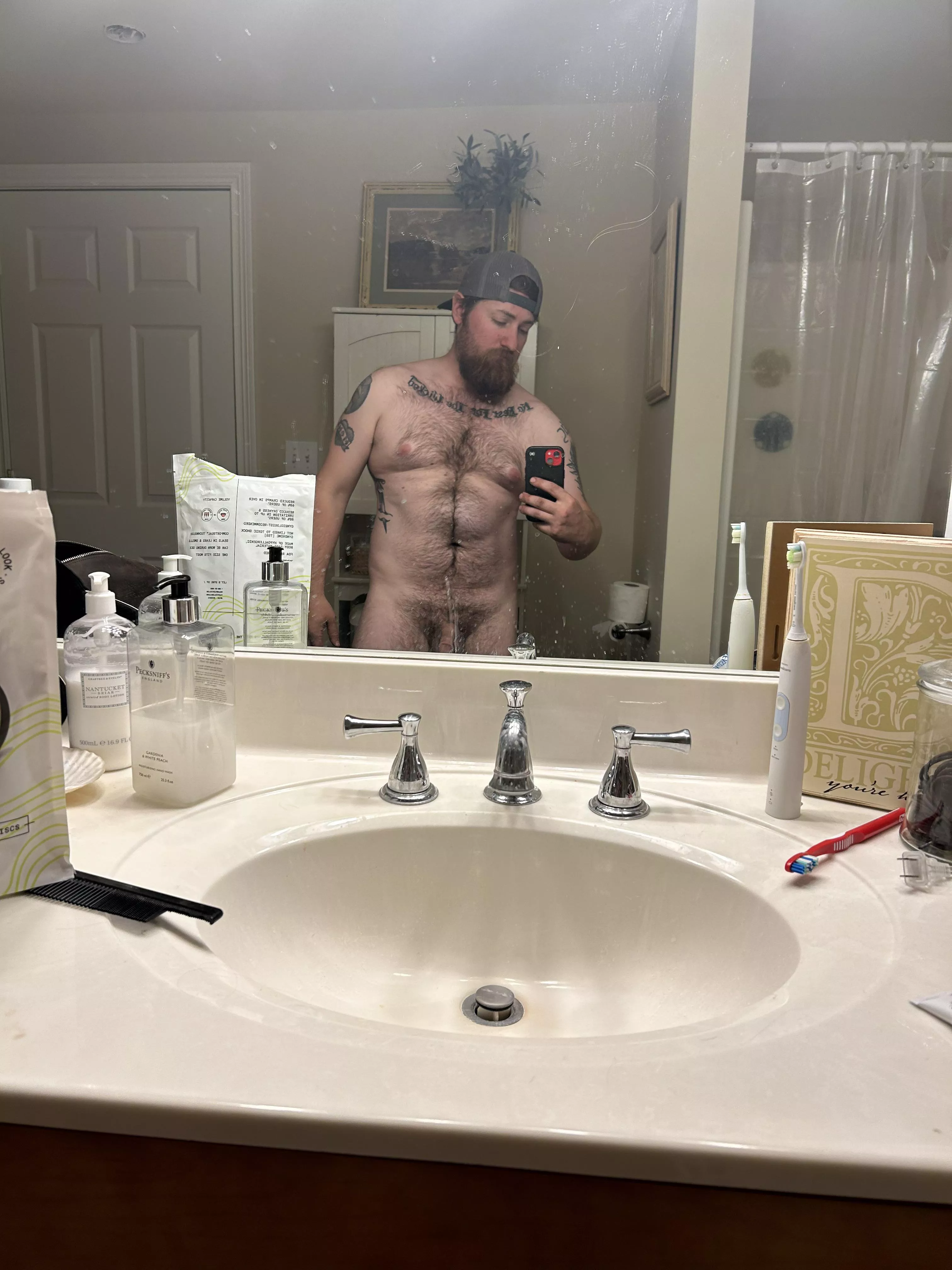 M(32) just a normal dad before a shower 