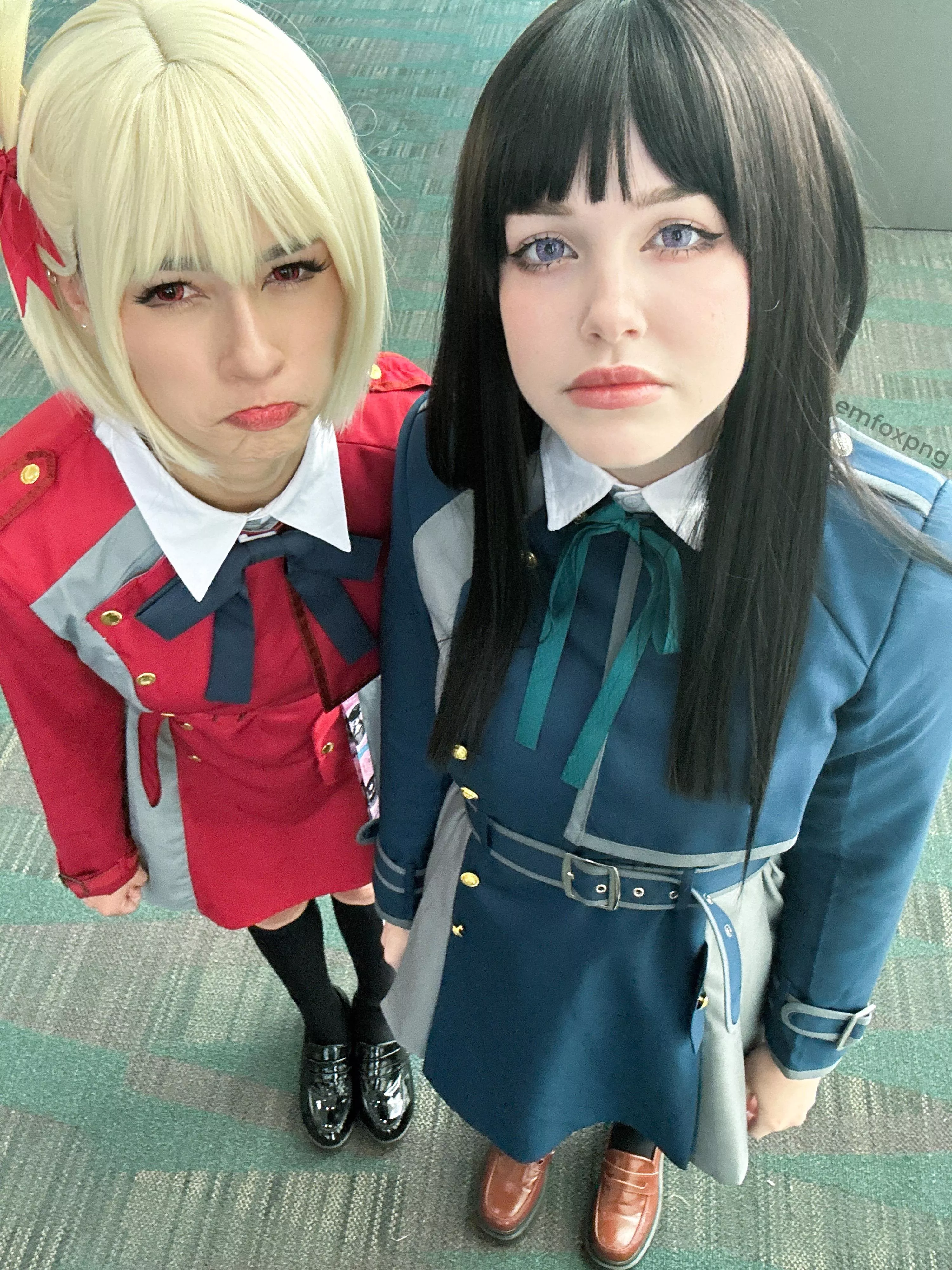 My friend and I cosplaying Chisato and Takina :)