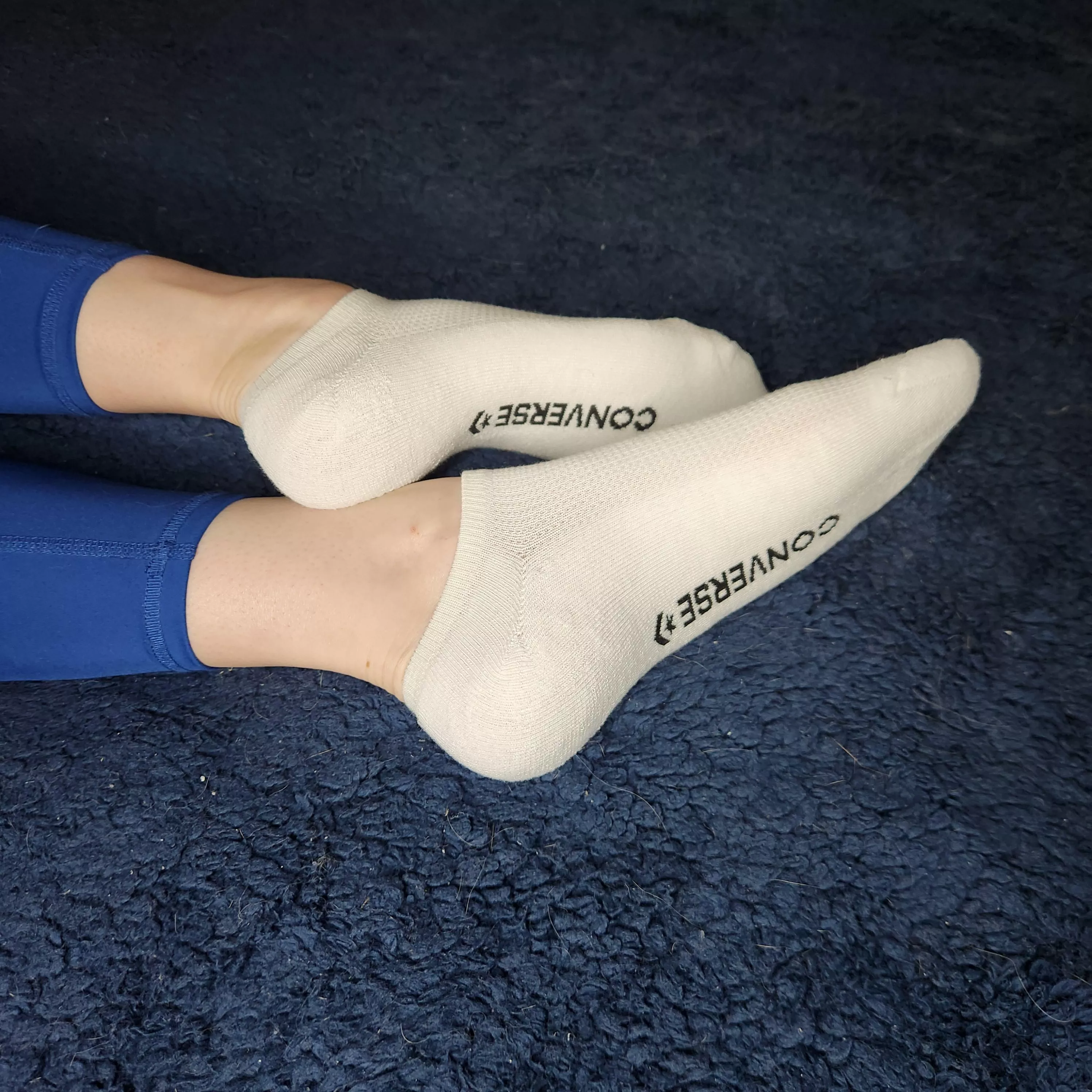 New white converse socks. Cum play. 