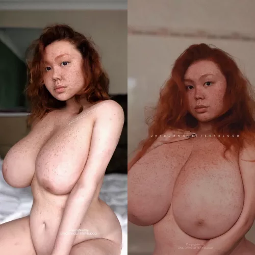 [OC] my natural boobs growth, are they too big now?
