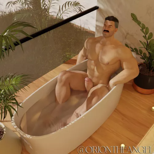 Omni man taking a bath [oriontheangel on twitter]