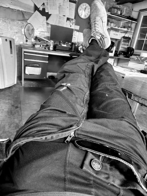 Probably shouldn't be doing it at work 