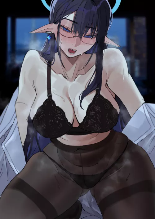 Rin can't take it anymore (ajisai/@ajisai2127) [Blue Archive]