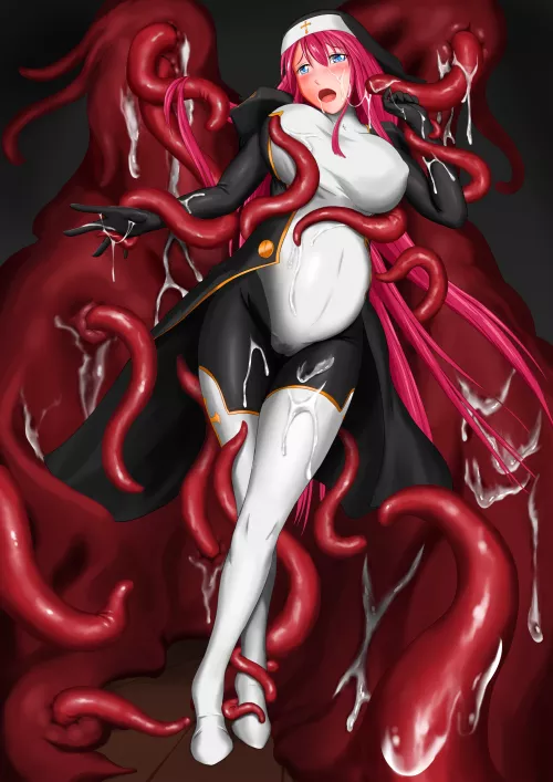 Saintess get pregnant by tentacle (by myself)(character is original from 