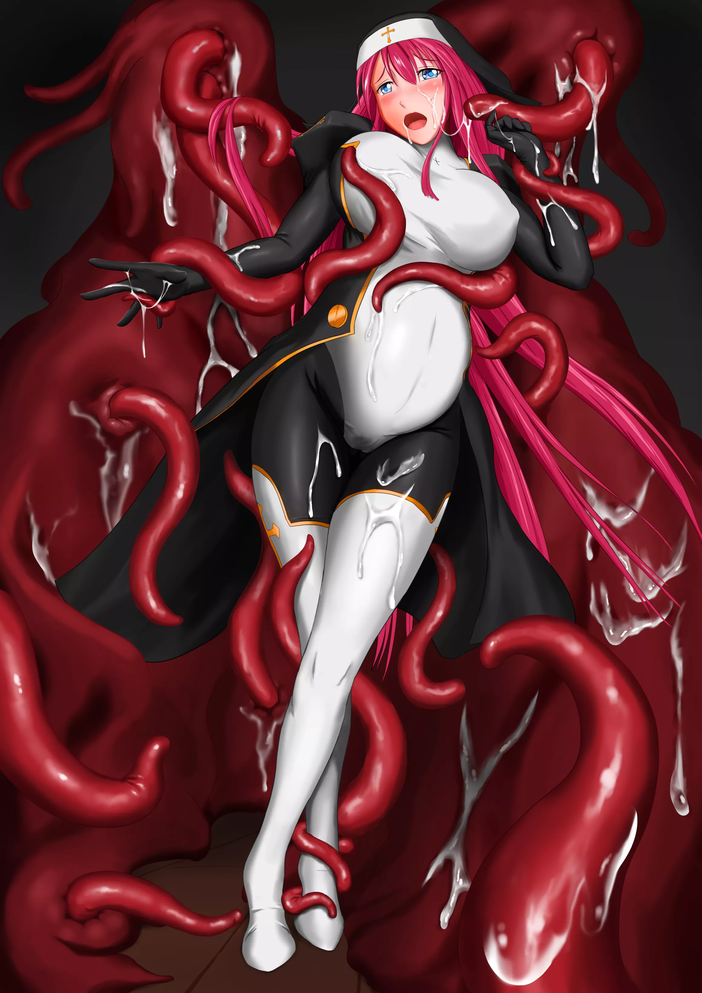 Saintess get pregnant by tentacle (by myself)(character is original from 