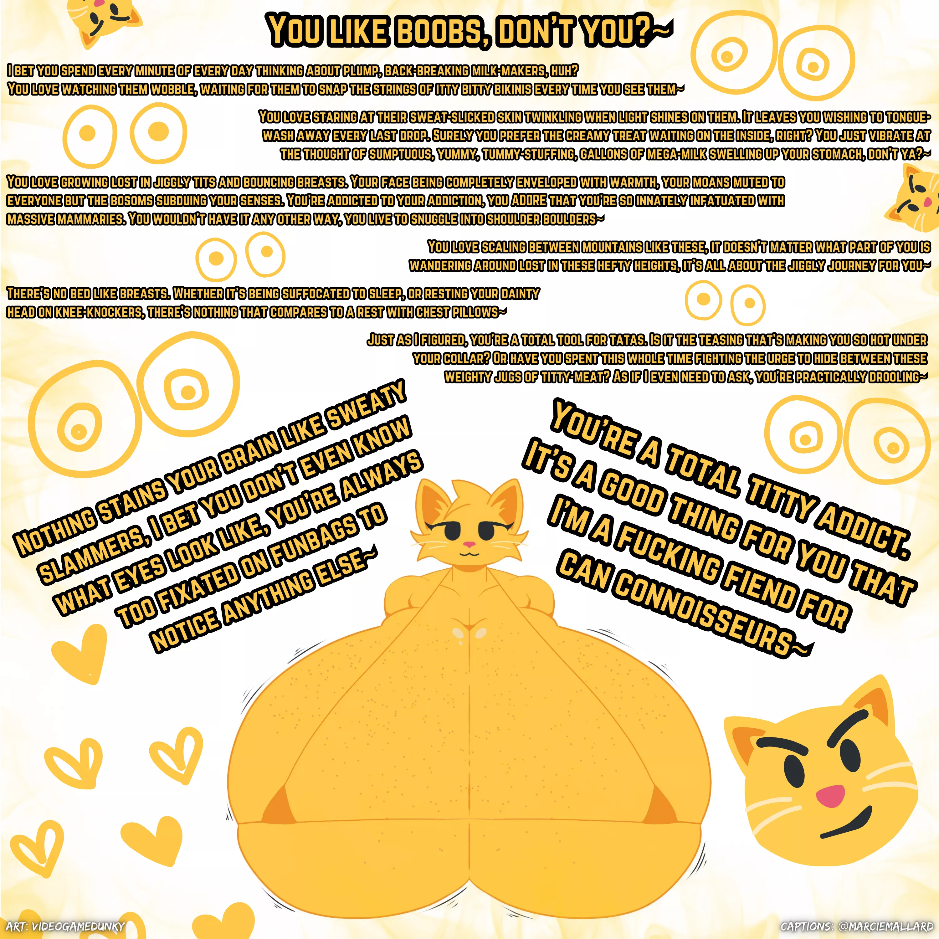 You like boobs...

[Furry] [POV] [Hyper] [Breast Focus] [Teasing] [Credits in Caption]