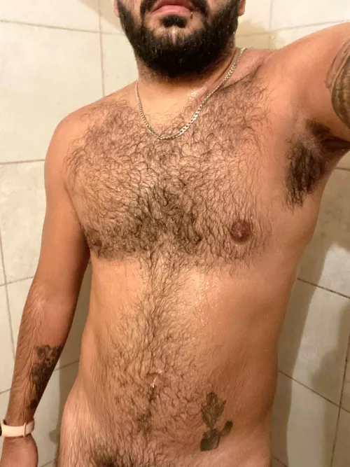 A shower before going to sleep